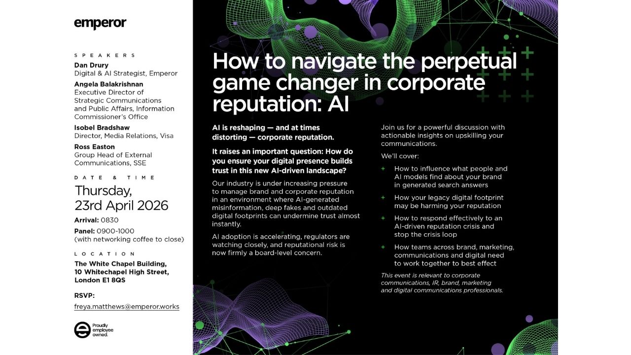 How to navigate the perpetual game-changer in corporate reputation: AI ...